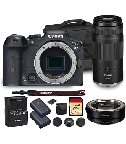 Amazon.com : Canon EOS R7 Mirrorless Camera (5137C002) + Canon EF