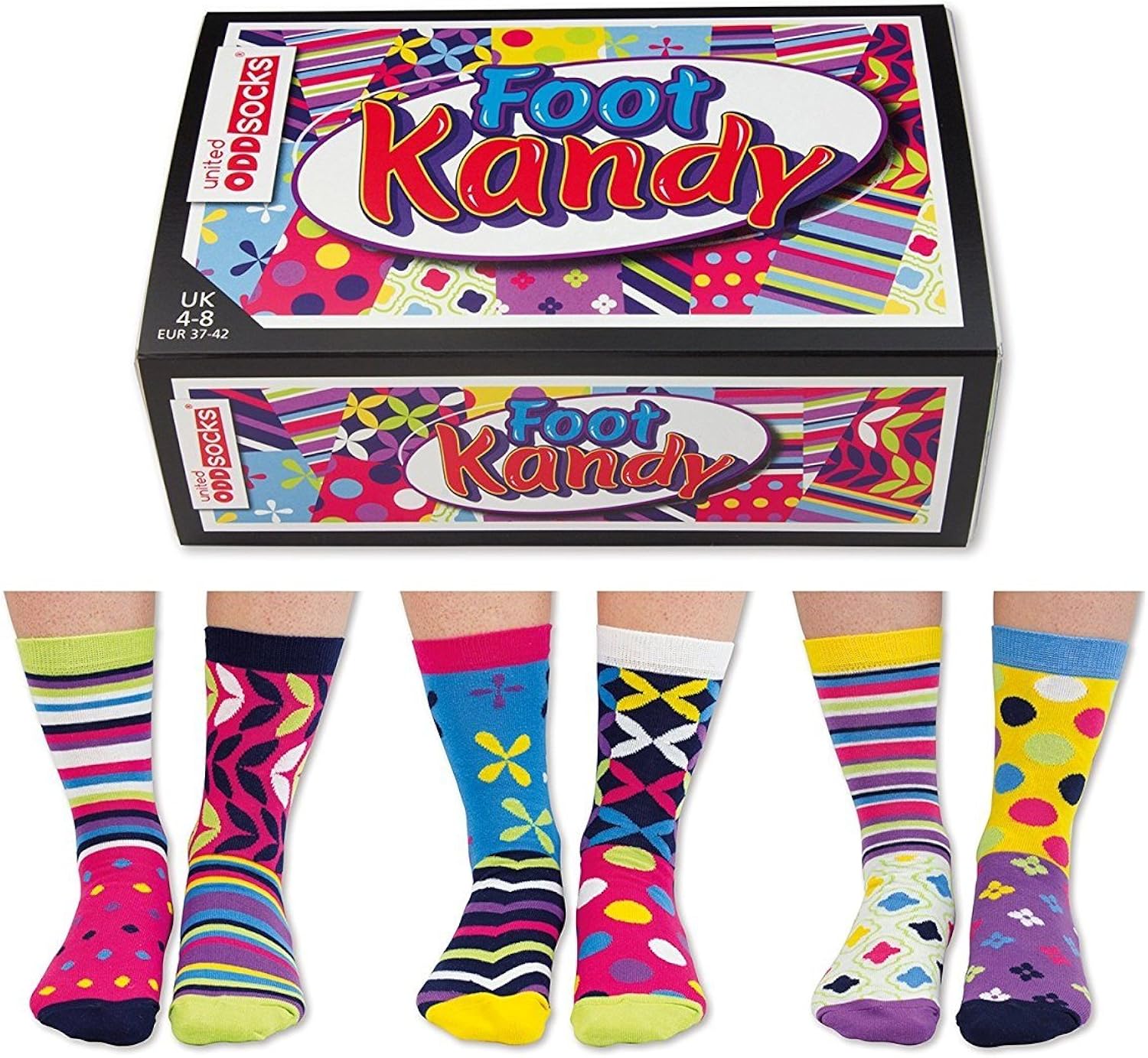 Foot Kandy Women's Odd Socks Box at Amazon Women’s Clothing store