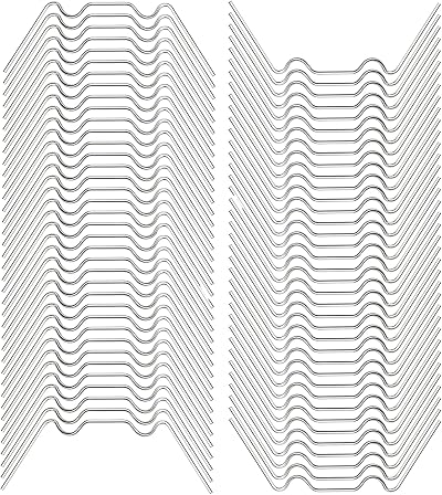 COSORO 100pcs Greenhouse W Clips for Glass Stainless Steel Retaining Springs
