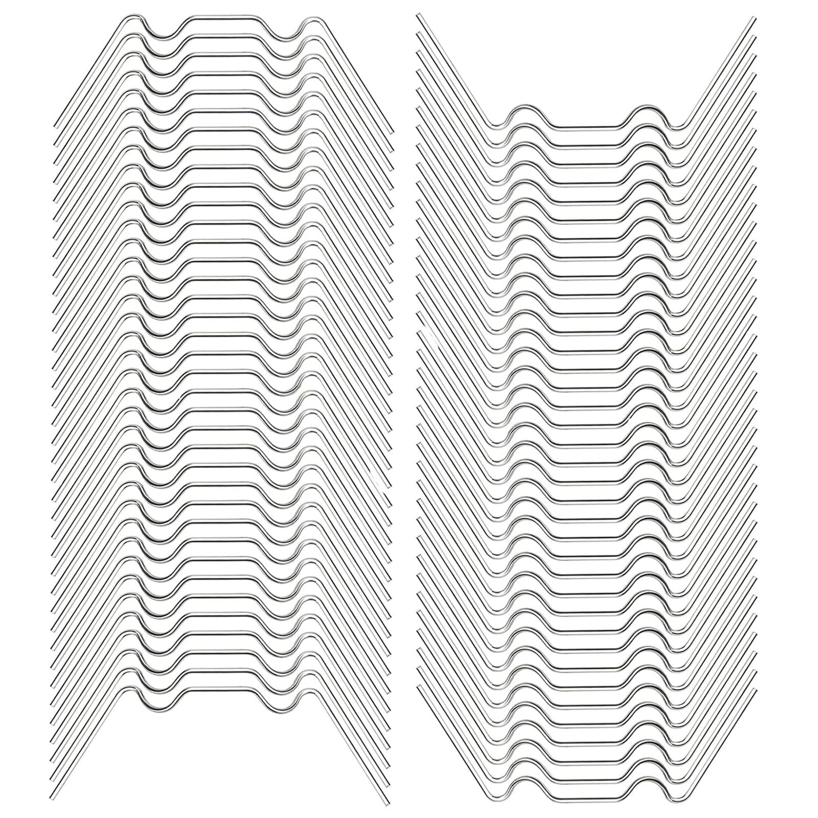 cosoro 100pcs Greenhouse W Clips for Glass,Greenhouse Glazing Clips,Polycarbonate Fitting Glass Accessories Retaining Spring Window Clip Pane Fixings