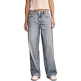 Lucky Brand Womens Low Rise Baggy Wide Leg Jeans