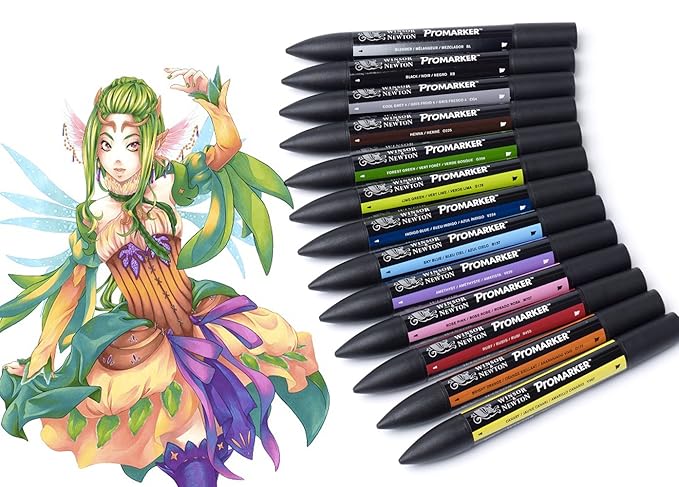 title=PROMARKER PANTONE PENNARELLI DOPPIA PUNTA WINSOR&NEWTON LETRASET PANTONI SET