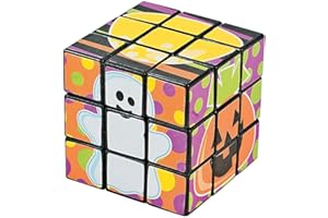 Fun Express - Mini Halloween Magic Cubes for - Toys - Games - Puzzle Games & Mind Teasers - Halloween - 12 Pieces