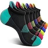 BULLIANT Women Ankle Socks, Active Low-Cut Sock Cushioned Footbed Arch Support for Running Walking Sneakers