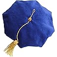GraduationMall Graduation Doctoral Tam Velvet with Gold Bullion Tassel