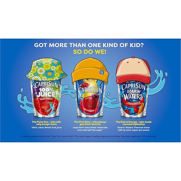 CAPRI SUN 100% JUICE APPLE ALL-NATURAL JUICE FROM CONCENTRATE WITH ADDED INGREDIENTS, 10 CT BOX, 6 FL OZ POUCHES