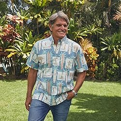 Reyn Spooner Men's Surf History Button Front