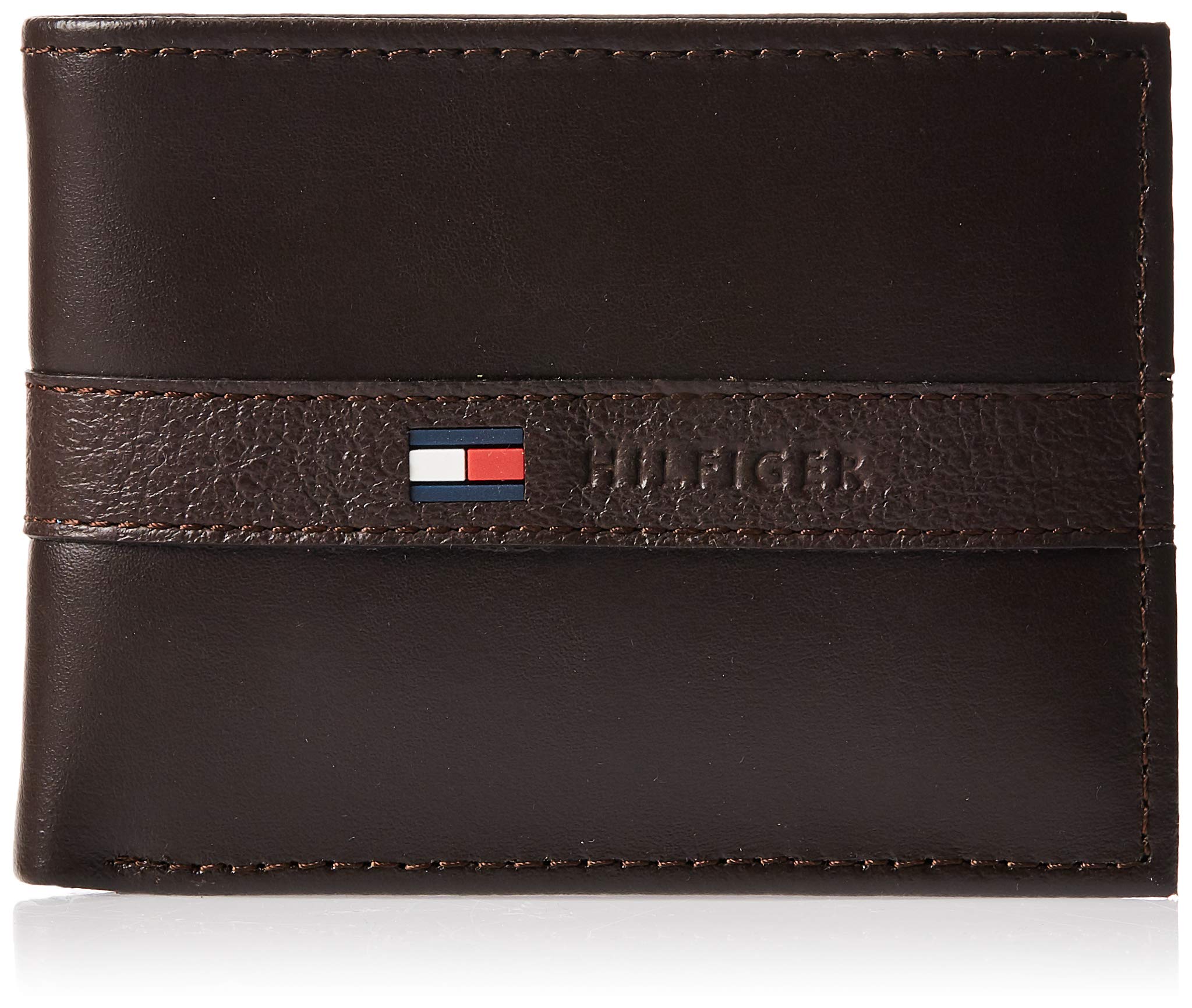 Tommy Hilfiger Men's Leather Wallet Slim Bifold with 6 Credit Card