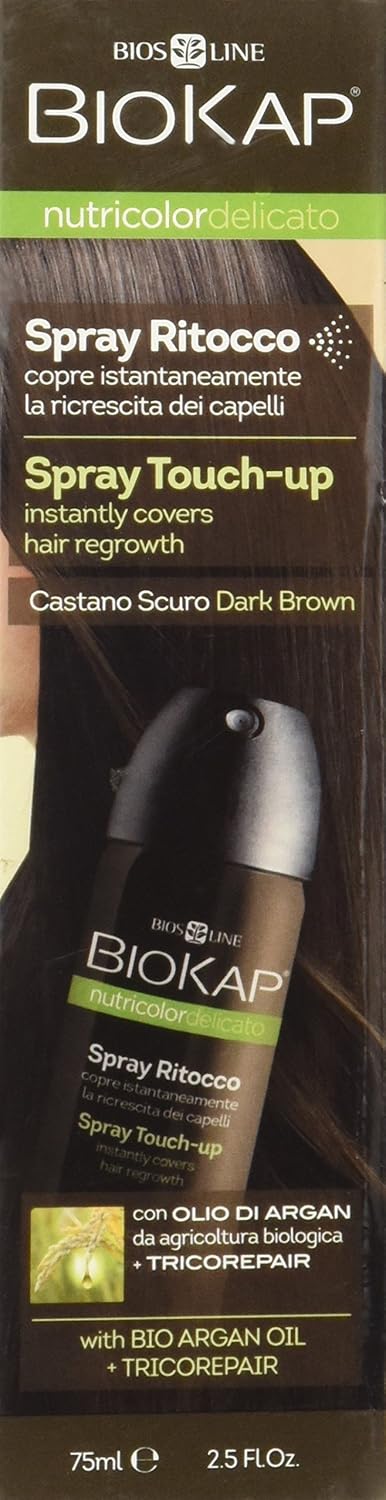Bios Line BioKap Nutricolor Spray Touch-Up 75ml Dark Brown, 75 ml (Pack of 1) - Image 3