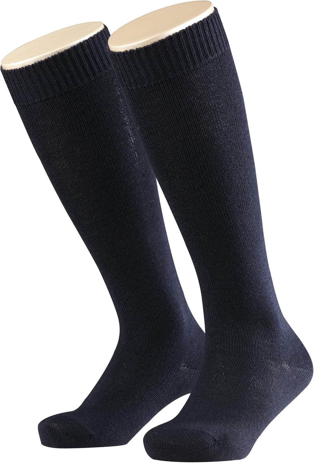 FALKE Unisex Kids Comfort Wool K Kh Thick Warm Long Plain 1 Pair Knee-High Socks, Blue Dark Marine 6170, 3-5 - Image 5