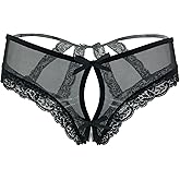 SLITHICE Women’s lace briefs sexy panties with cage back