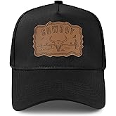 BELTROAD Vintage Western Trucker Hat Mens Texas Country Trucker Hat with Adjustable Snapback Retro Cowboy Pattern Design