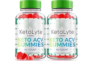 NUTRARIZE (2 Pack) KetoLyte Keto Gummies, KetoLyte Keto ACV Advanced Formula, KetoLyte Keto ACV Apple Cider Vinegar 1000MG Supplement, All Natural Keto ACV Vitamins, Official Keto Lyte Reviews (120 Gummies)