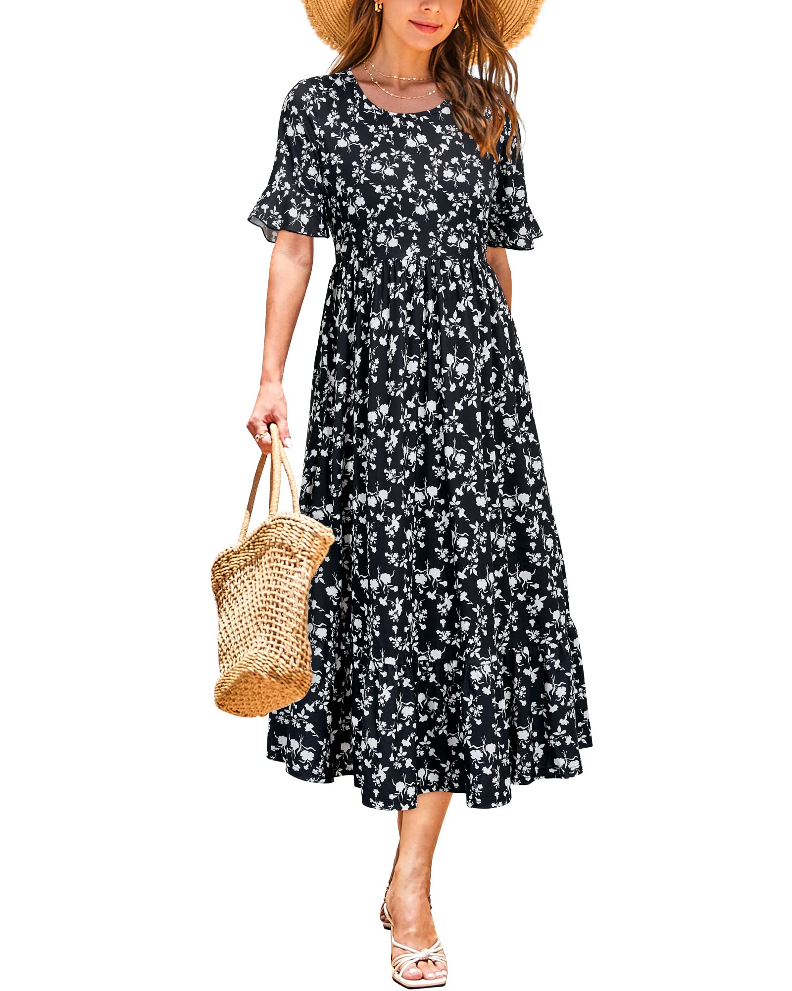 STYLEWORD Women's Summer 2025 Casual Short Sleeve