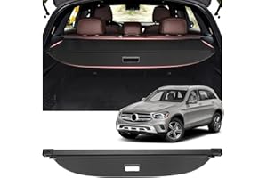 Fannyc Cargo Cover Fit for Mercedes-Benz GLC 2016-2022 for GLC250 GLC300 GLC350 GLC43 AMG Accessories,Retractable Rear Trunk Cover Luggage Security Shield Shade Cover