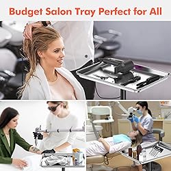 TASALON Budget Salon Tray on Wheels, Adjustable