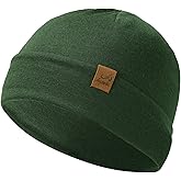 ACUSHLA 100% Merino Wool Cuff Beanie for Men & Women Knitted Winter Hat Unisex Watch Cap Skull Wrap for Cold Weather