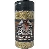 Hi‑West Montana Buttery Herb BBQ Seasoning Rub &ndash; 5.5 oz Shaker Jar | Garlic, Onion, Butter Flavor, Parsley &amp; Red Bell Pepper | Savory Herb Rub for Chicken, Veggies, Potatoes &amp; More | Gluten‑Free
