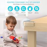 Lake Storm Corner Protectors 12 Pack Baby Proofing Table Edges Clear view 2