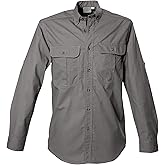 Tag Safari Shirt for Men Long Sleeve, 100% Cotton Shirt for Hunters, Explorers, Photographers and Journalists