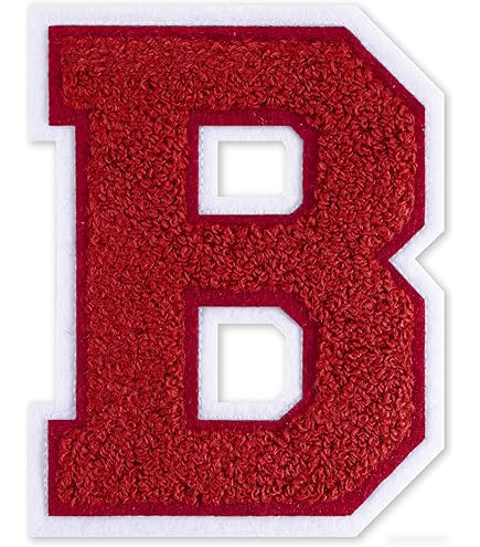 Amazon.com: Letter B - Chenille Stitch Varsity Iron-On Alphabet