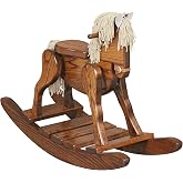 Amish Made Wooden Rocking Horse