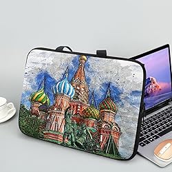 Uasibuni Colorful Castles Pattern Slim Laptop Bag