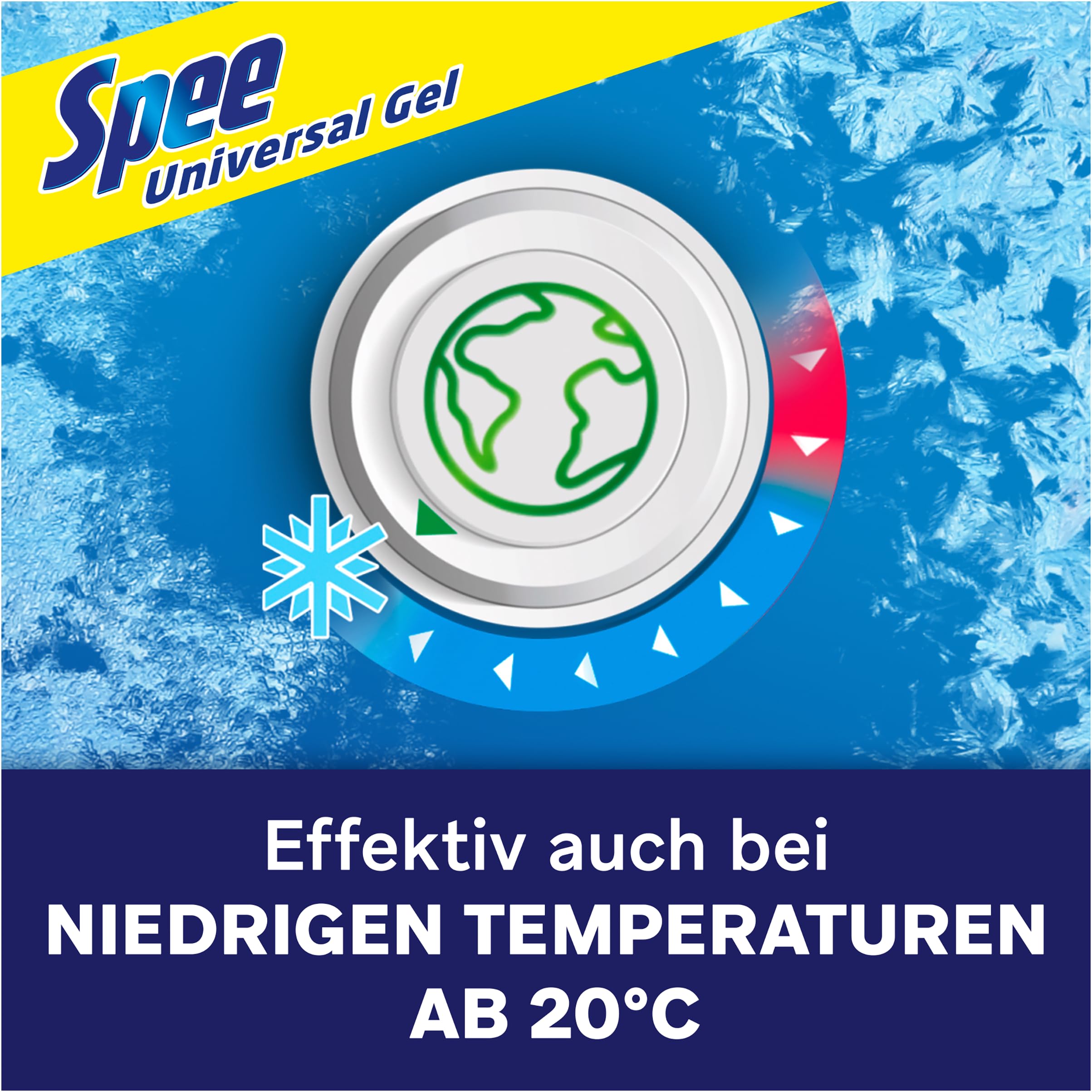 Spee Gel Universal (100 Waschladungen), Flüssigwaschmittel mit 4 in 1 Formel, Waschmittel vereint Reinheit, Strahlkraft, Frische & Nachhaltigkeit, 20° - 95° C 5