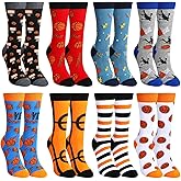 Xaatren 8 Pairs Novelty Socks Gift for Women Men Sports Winter Crew Socks for Sports Lover Party Favor