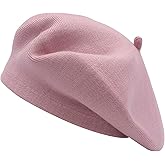 DLAPL Winter French Beret Hat Kaschmir Solid Color Knitted Berets
