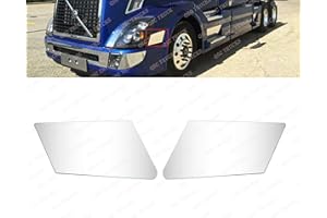 QSC TRUCK PARTS QSC Fender Chrome Trim Set Left Right Side compatible with Volvo VNL 04-15 Trucks