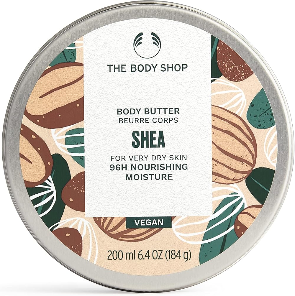 The Body Shop Shea Body Butter 200ml Moisturiser Non-Greasy Vegan Formula
