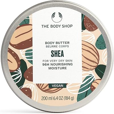 The Body Shop Shea Body Butter 200ml Moisturiser Non-Greasy Vegan Formula
