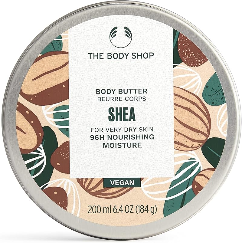 The Body Shop Shea Body Butter 200ml Moisturiser Non-Greasy Vegan Formula
