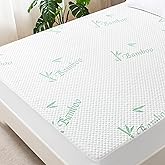 Lunsing Full Size Mattress Protector, Waterproof, Cooling, Breathable Full Mattress Pad Cover, 6-16 inches Deep Pocket