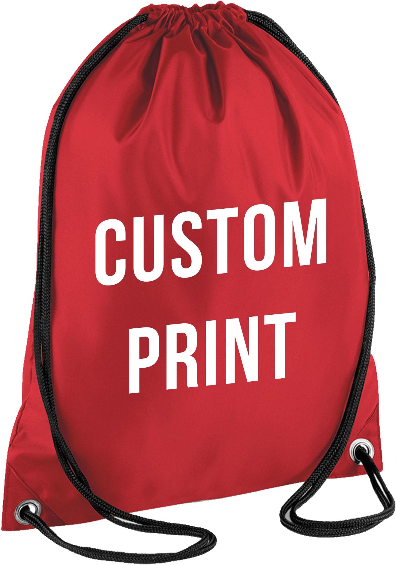 The Shed PERSONALISED CUSTOM PRINT - Drawstring Backpack Waterproof Bag Gym PE DUFFLE School Uniform Sack