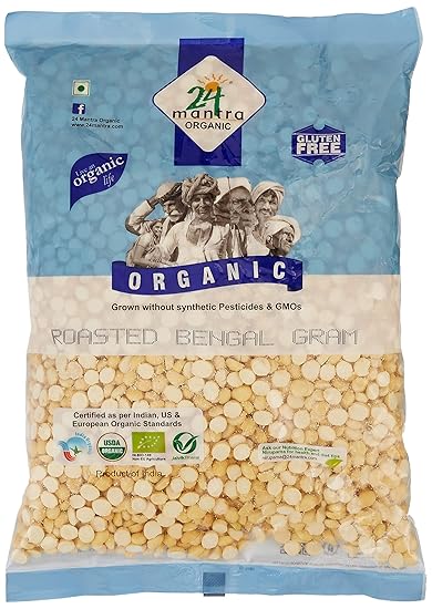 24 Mantra Organic Roasted Bengalgram Dal, 500g