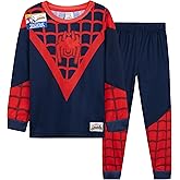Get Trend Ghost Spider & Spidey 2 Pc Pajama Set for Boys Girls 3–8 Years, T Shirt PJ Pants Lounge Set Gifts for Boys