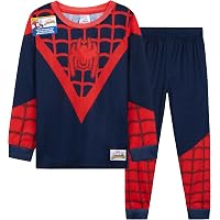Pyjama Spiderman Garçons - Manches Longues - Taille élastiquée - 100% Coton - Tailles 1.5-2 Ans à 4-5 Ans - 10