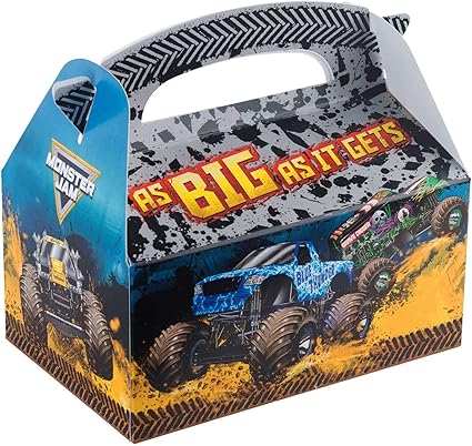 Amazon Com Monster Jam Birthday Party Supplies 12 Pack Favor Box