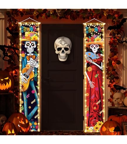 Day Of The Dead Fensterfolie – 100 X 45 Cm, Zuckerschädel-Design, Statisch Haftend Für Halloween