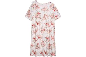 AVIIER Hospital Gowns for Women Open Back Adaptive Clothing Nightgowns Post Shoulder Surgery Dress