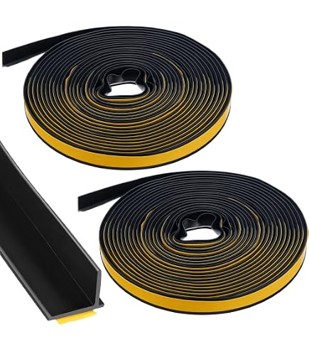 Fire/Smoke Self Adhesive Silicone Door Gasketing in black (5884S), (3/8
