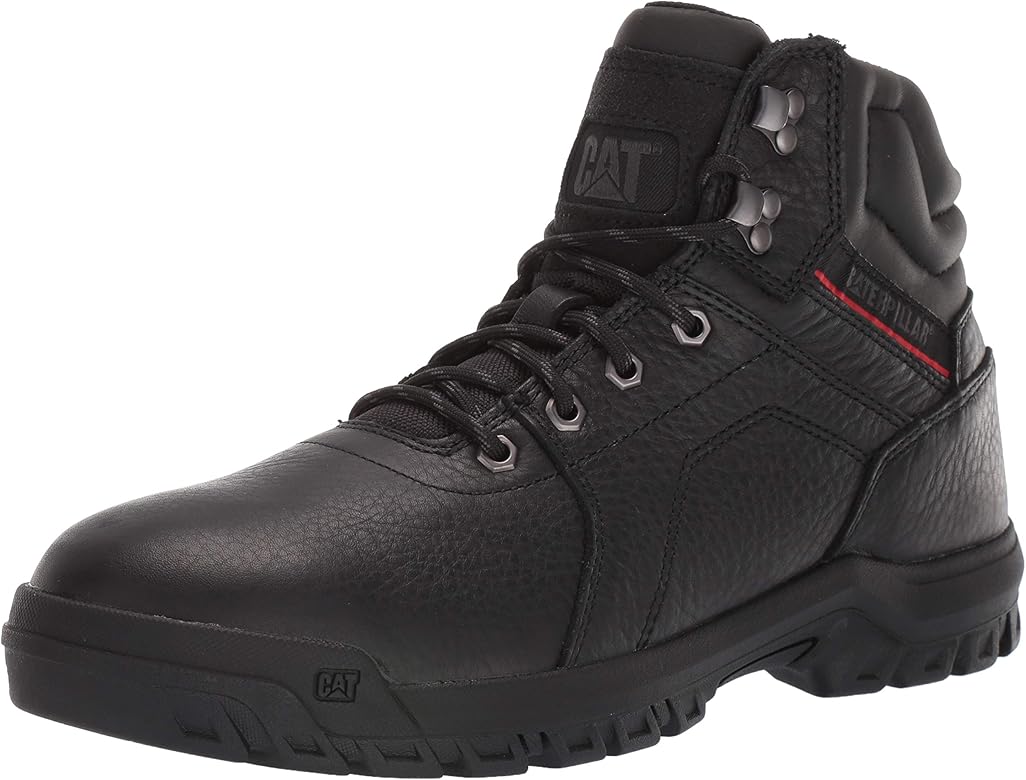 black construction boots