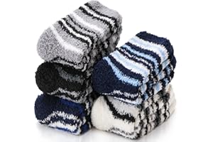 Fuzzy Socks Warm Winter Slipper Fluffy Sleep Cozy Comfy Socks for Mens Womens
