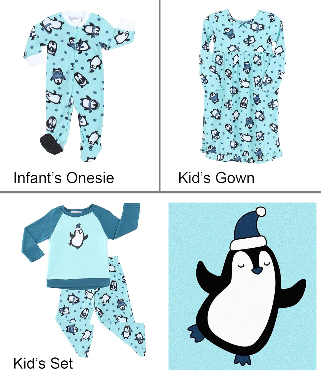 Our Family Pjs Matching Family Christmas Pajama Sets, Fleece Snowman at  Men’s Clothing store