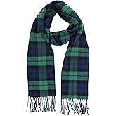 Achillea Scottish Tartan Plaid Scarf - Warm Cashmere Feel Winter Scarf, Scarves for Holiday, Christmas & Daily Wear