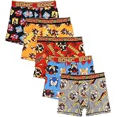 Bioworld Sonic the Hedgehog Modern All-Over Prints Boys' Boxer Briefs Multipack (5 Pack)