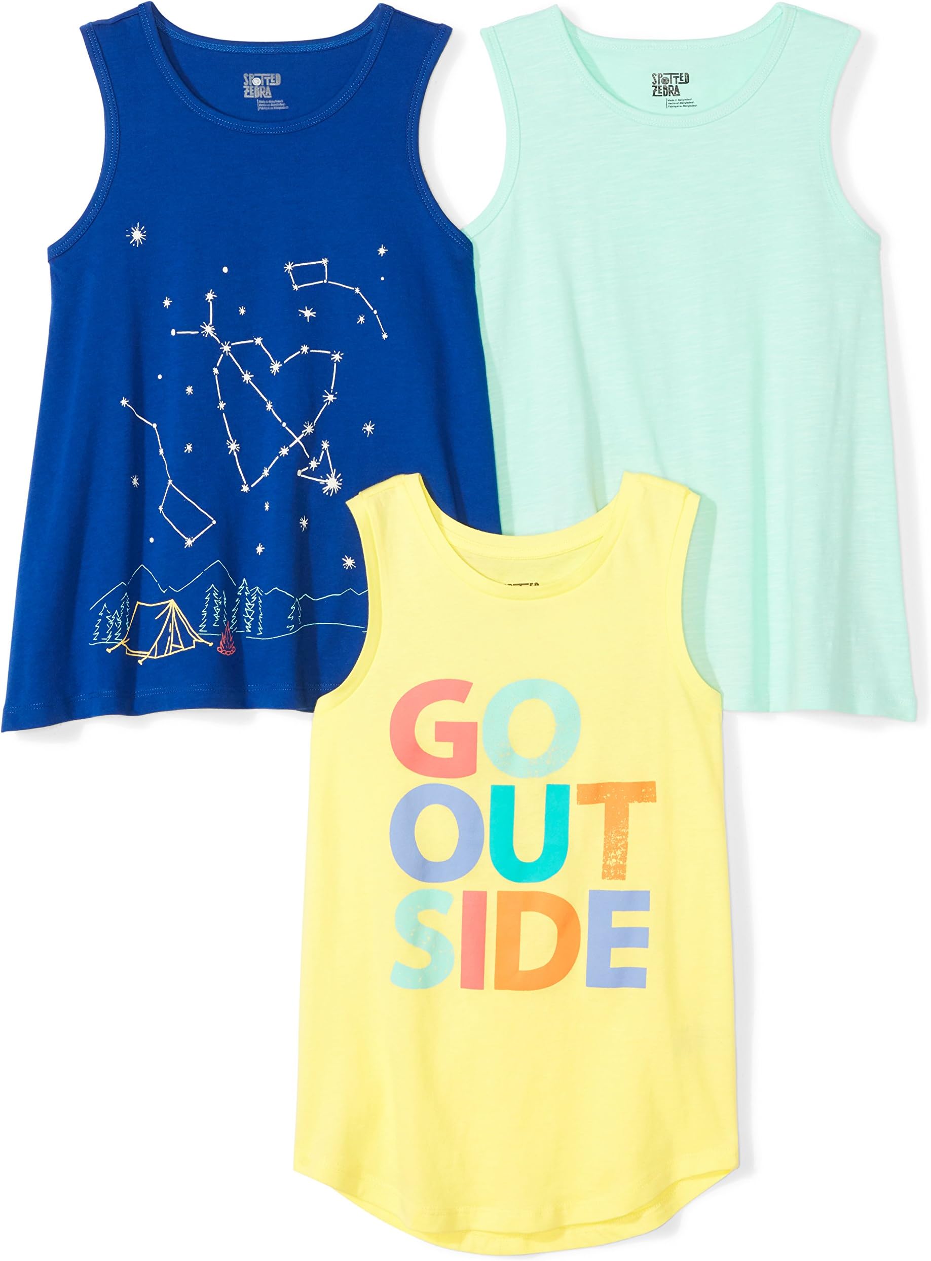 Girls' Sleeveless Tank Tops
