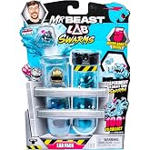 MrBeast Lab Swarms Lab Pack, Experiment By Adding Water, Shaking Test Tube &amp; Revealing 5 PK of 1" MrBeast Collectible Characters, 100+ to Collect, Look Out for the Limited Edition Hyperchrome Panther